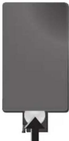 AGFA AF 5085S - Inlaggning eller byte av batteri på fjarrkontrollen - 3