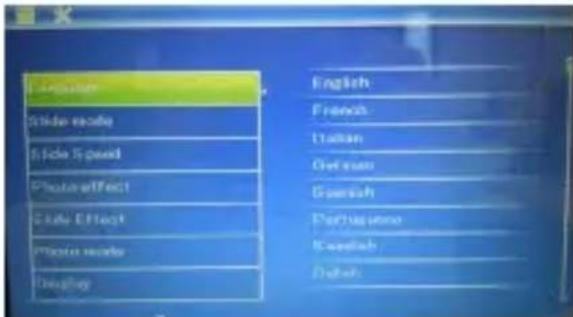 Ices IDPF700 - Setup Menu: - 1