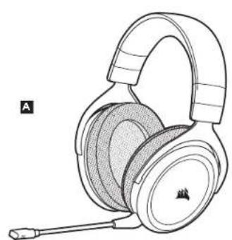 CORSAIR Surround HS60 - CONTROLES E RECURSOS - 1