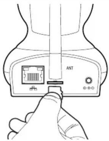 AVIDSEN 123382 WiFi - - EINFUHREN EINER MICROSD-KARTE (Nicht IM LIEFERUMFANG ENTHALTEN) - 1