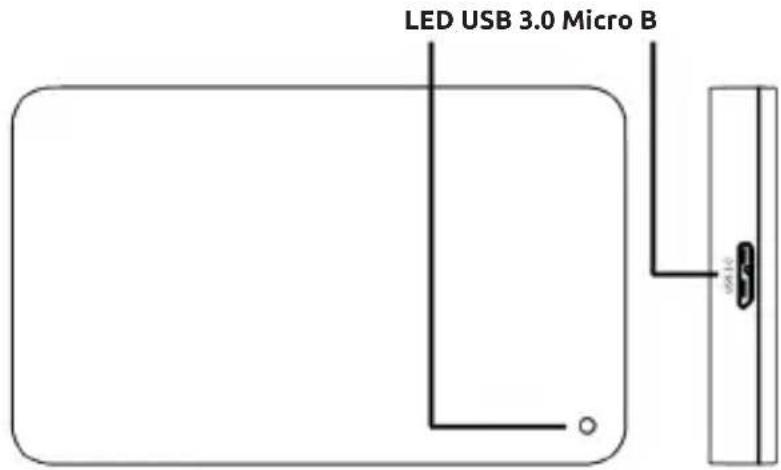 INTENSO 2.5 Memory Drive - Connexion du disque dur - 1