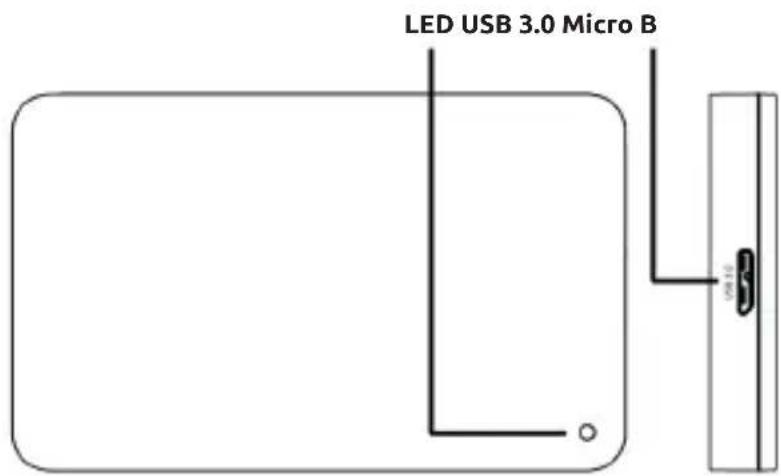 INTENSO 2.5 Memory Drive - Ligação do disco rígido - 1