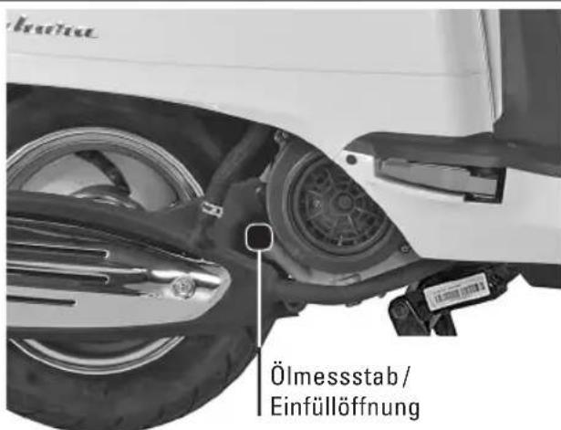 Tell Zahara 125 - Prufen des Motorolstandes - 2