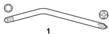 APC AR7505 - Center Rear Mount Cable Tree for NetShelter™ SX Cabinets - 6