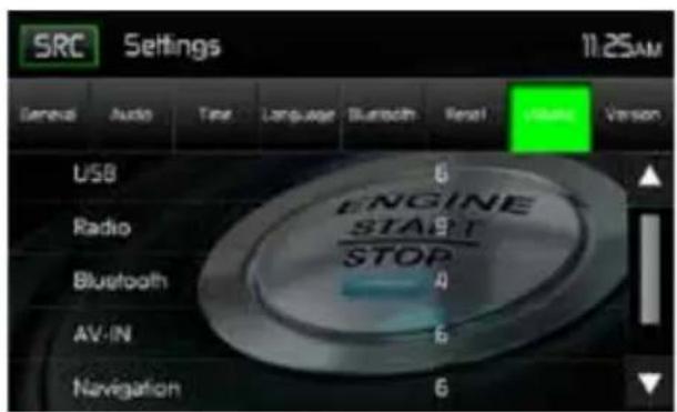 MAC AUDIO 520 DAB - VOLUME Sub-menu features - 1