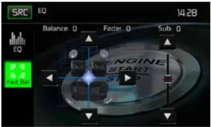 MAC AUDIO 520 DAB - Einstellen von Fader und Balance - 1