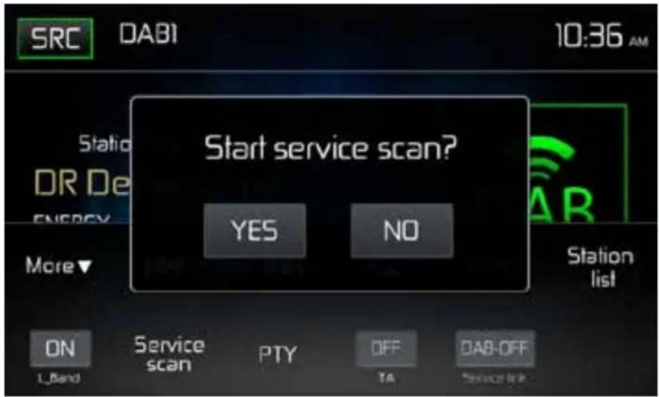 MAC AUDIO 520 DAB - SERVICE SCAN - 1
