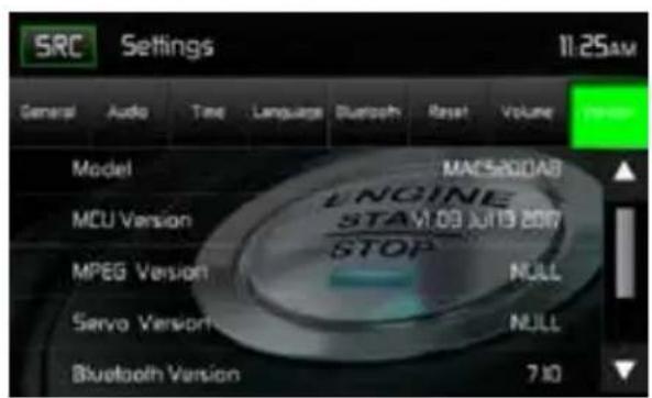 MAC AUDIO 520 DAB - VERSION Sub-menu features - 1
