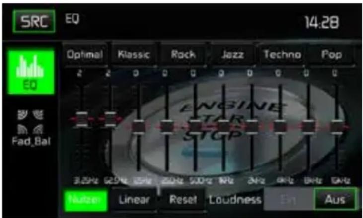 MAC AUDIO 520 DAB - Equalizer-Einstellungen - 1