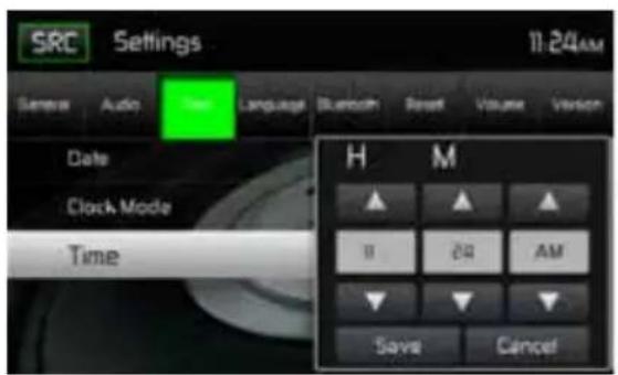 MAC AUDIO 520 DAB - Funzioni del sottomenu dell'ora - 3
