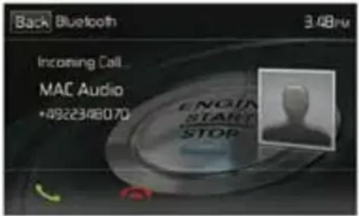 MAC AUDIO 520 DAB - Managing Incoming Calls - 1