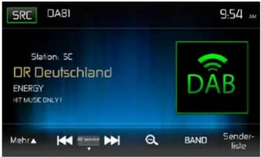 MAC AUDIO 520 DAB - DAB-MENÜ - 1