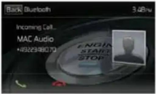 MAC AUDIO 520 DAB - Gestione delle chiamate in entrata - 1