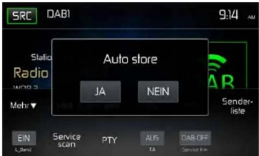 MAC AUDIO 520 DAB - AUTOMATISCHES ABSPEICHERN - 1