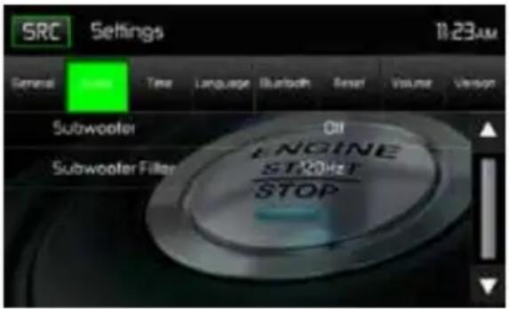 MAC AUDIO 520 DAB - Funzioni del sottomenu audio - 1