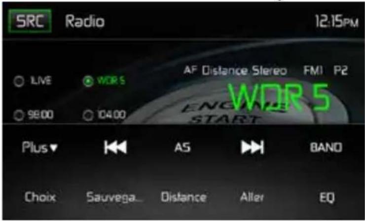 MAC AUDIO 520 DAB - Affichage TFT du tuner de la radio - 1