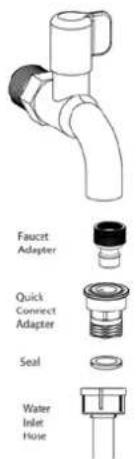 Avanti CTW10V0W - SINK FAUCET CONNECTION - 1