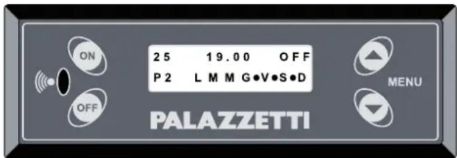 Palazzetti Ecofire Michela - El primer parámetro a la izquierda se puede programar con: - 1