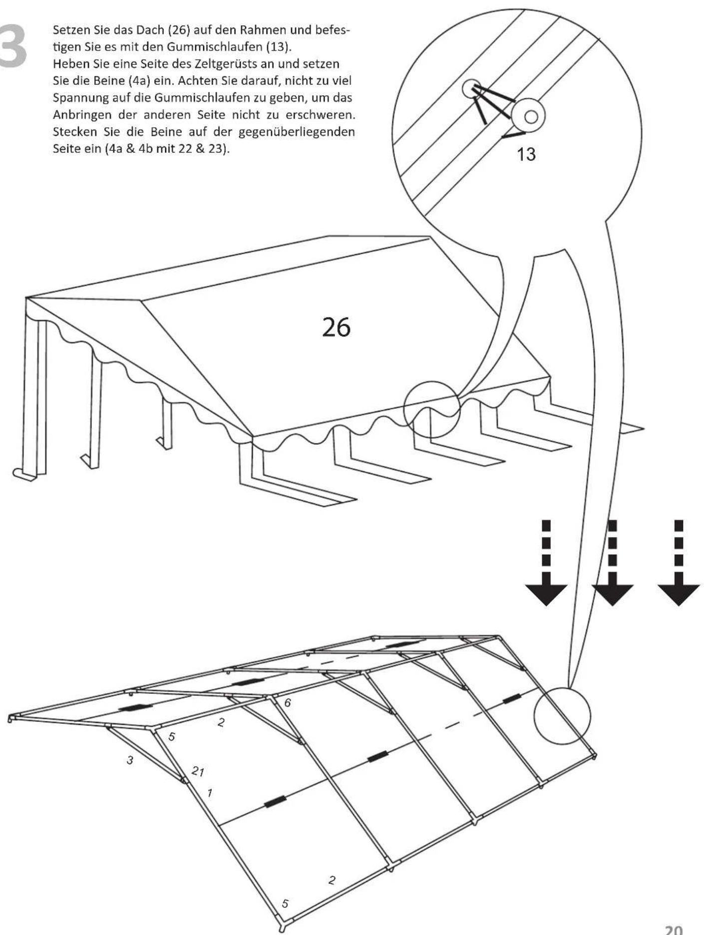 Profizelt24 4 m series premium 2 60m - Garantie und Kundendienst - 17