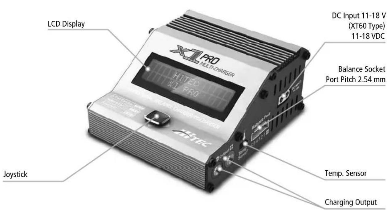Hitec X1 Pro - Charger Layout - 1