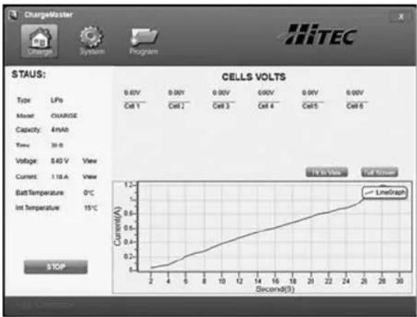 Hitec X1 Pro - Écran de confi guration de la charge - 1