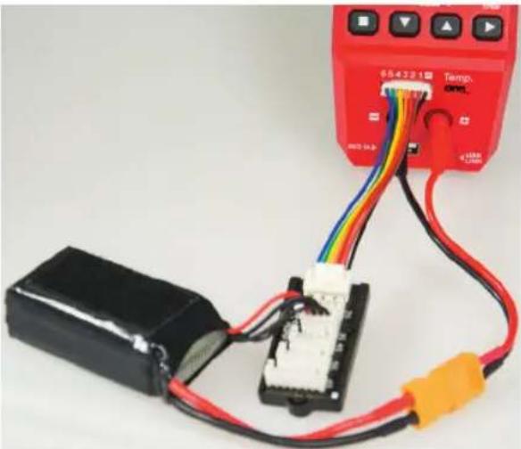 Hitec X1 Red - Balance Socket for Lithium Batteries in all modes - 1