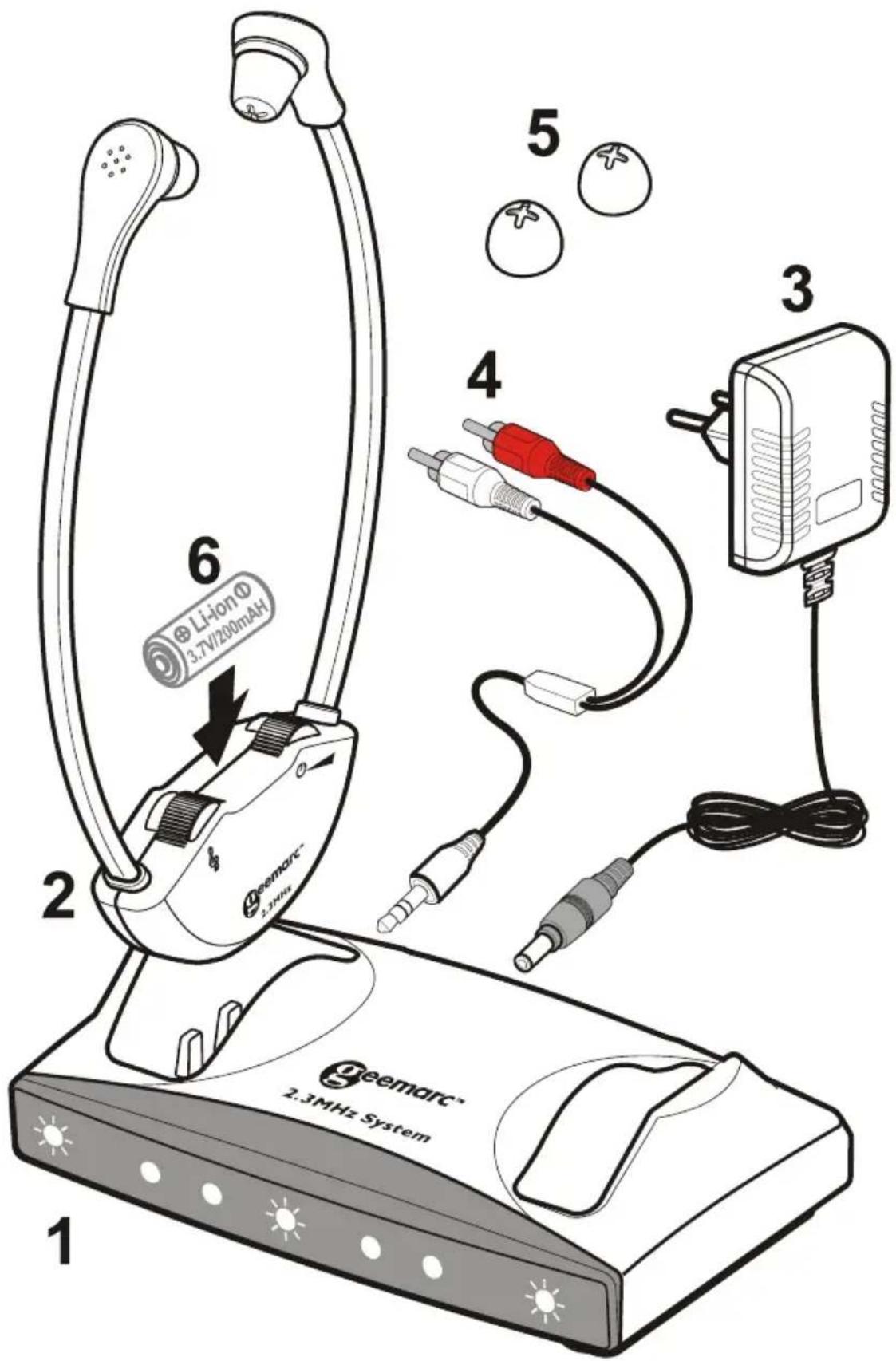 GEEMARC CL7100 - CONTENU DE L'EMBALLAGE - 1