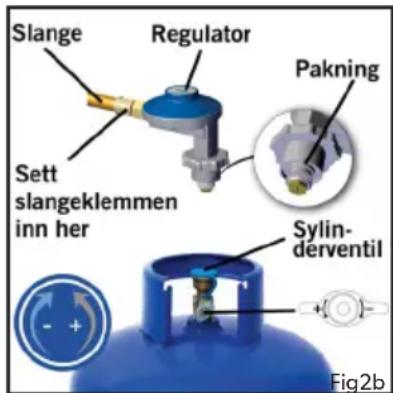 CADAC Carri Chef 2 - Koble til gasstilforselen - 2