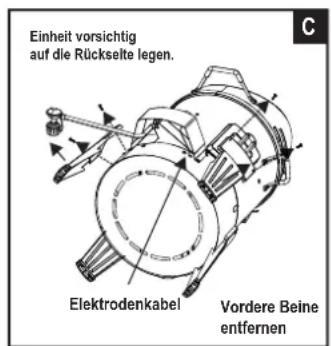 CHAR BROIL Big Easy - SEHR WICHTIG: Das Brennerrohr muss über der Ventilöffnung liegen. Siehe Abbildung F. - 3