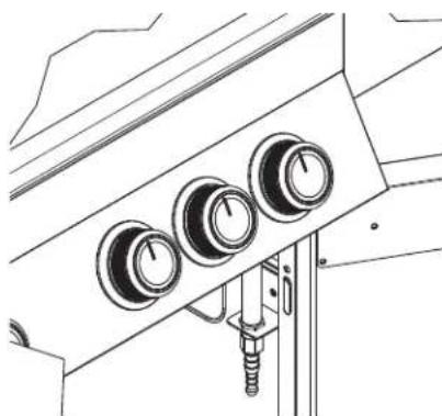 Rösle BBQ Station Videro G3 - B) Montage des Schlauchs - für BE, DK, ES, FI, NL, NO, SE, FR, GB, IE, IT, LU - 3
