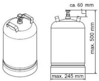 Rösle BBQ Station Videro G3 - Maximale groote van de gasfles - 1