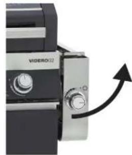 Rösle BBQ Station Videro G3 - Disconnect the gas hose every time before unfolding the side table! In this way you avoid pinching the gas hose. - 1