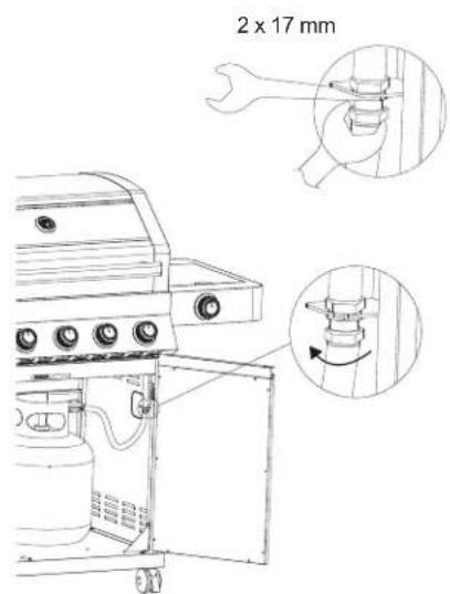 Rösle BBQ Station Videro G3 - Fitting the gas hose - 2