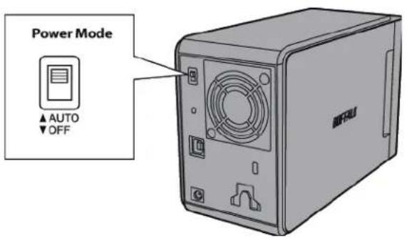 BUFFALO DriveStation Velocity - Mise sous/hors tension - 1