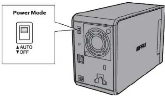 BUFFALO DriveStation Velocity - Ligar/desligar - 1