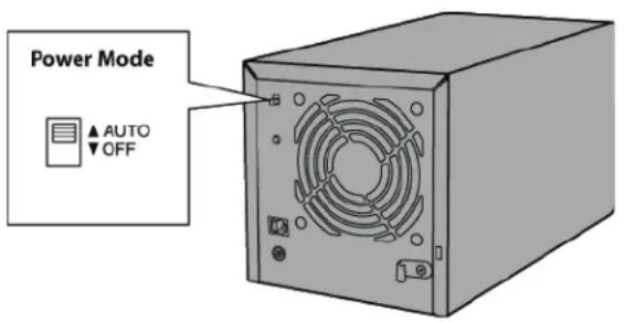 BUFFALO DriveStation Velocity - Mise sous/hors tension - 1
