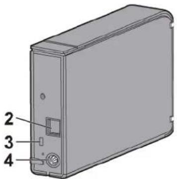 BUFFALO DriveStation Velocity - LED-Anzeigen und Anschlüsse - 2