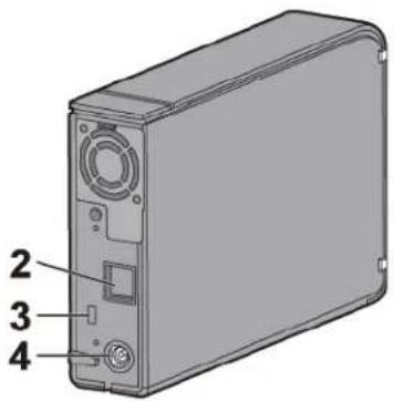 BUFFALO DriveStation Velocity - LED-Anzeigen und Anschlüsse - 2