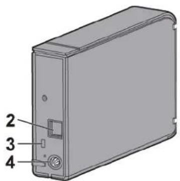 BUFFALO DriveStation Velocity - LEDs e conexões - 2