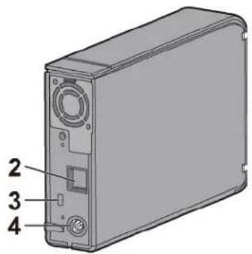 BUFFALO DriveStation Velocity - 各部の名称 - 2