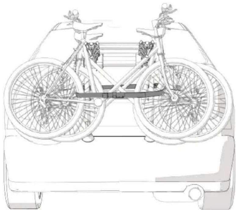 Green Valley Adventure 624 - Caricamento delle bici sul portabici - 4