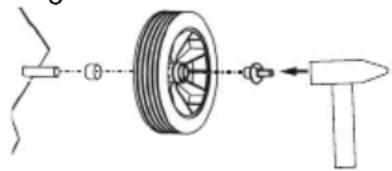 METABO ASR 25 L SC - Fitting wheels (if necessary) - 1