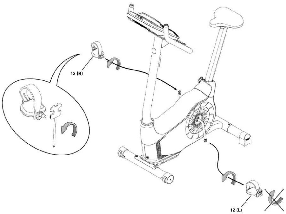 Schwinn 130i - 7.Installez les pédales - 1