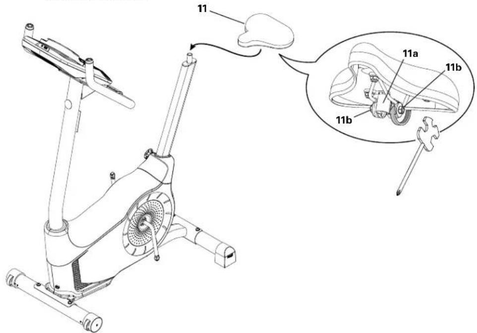 Schwinn 130i - Arrímez la selle au tube - 1