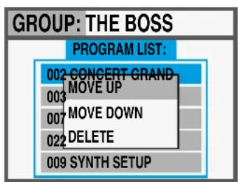 Studiologic SL73 Studio - Erstellen einer neuen Gruppe oder Veränderung einer bereits bestehenden Gruppe - 3