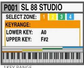 Studiologic SL73 Studio - Zone Edit - 1
