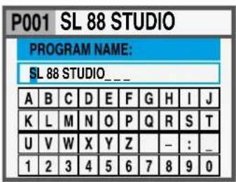 Studiologic SL73 Studio - PROGRAMM NAME - 1