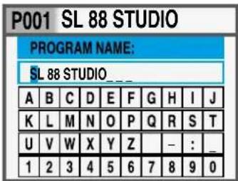 Studiologic SL73 Studio - PROGRAM NAME - 1