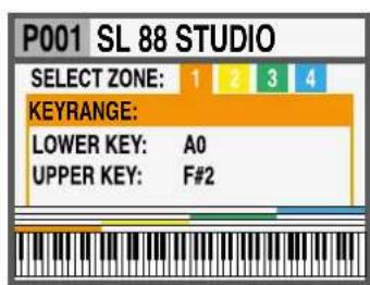 Studiologic SL73 Studio - Zone Edit - 1