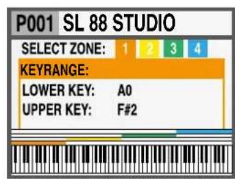 Studiologic SL73 Studio - Édition de zone - 1